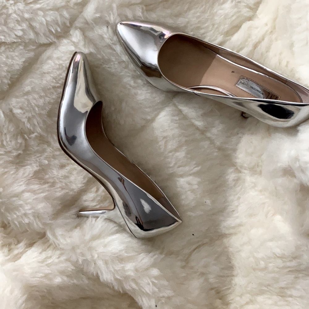 Metallic Silver Pump